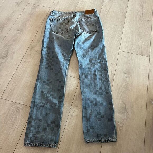 Levis 511 Slim Fit Bauer Strong Skate Skateboarding Cordura Jeans Sz 33\34 - Picture 7 of 9